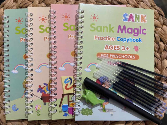 SET LIBROS CALIGRAFIA MAGICO SANK MAGIC